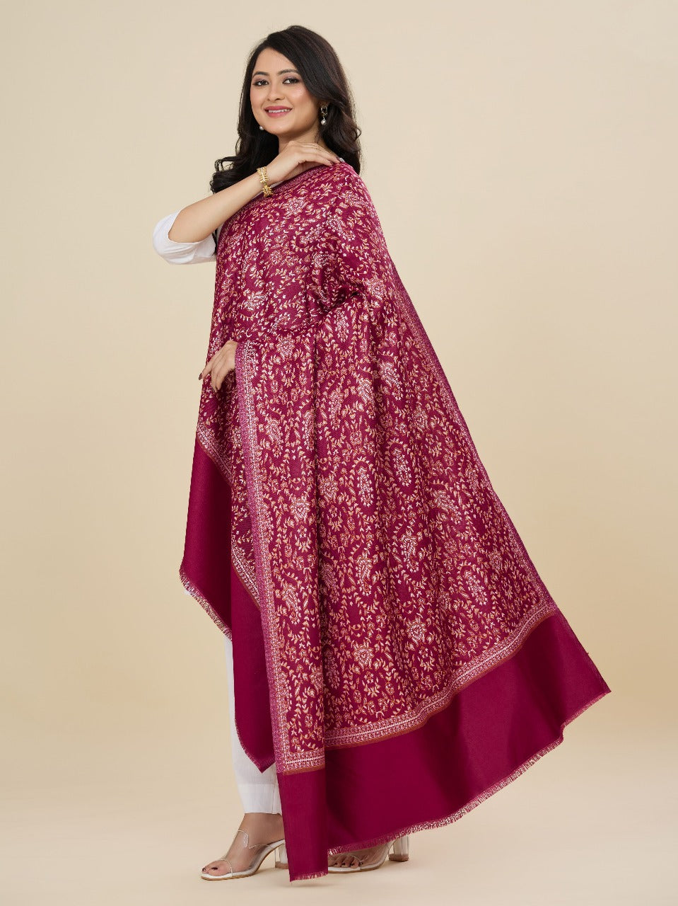 Weavers Villa - Women's Beautiful Shawl | Ethnic & Modern, Scarf or Stole for Casual & Formal Wear | Winter Shawls for Ladies