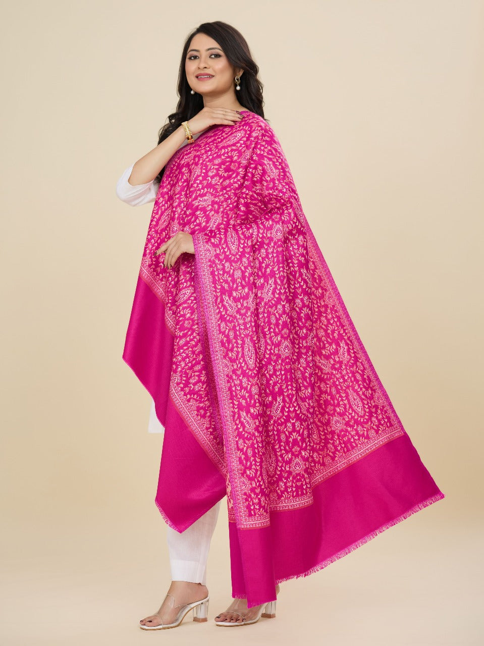 Weavers Villa - Women's Beautiful Shawl | Ethnic & Modern, Scarf or Stole for Casual & Formal Wear | Winter Shawls for Ladies