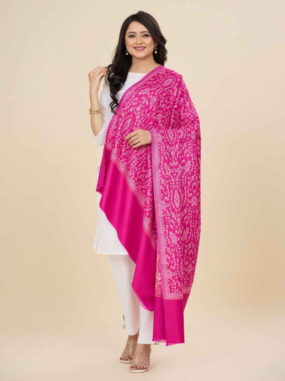 Weavers Villa - Women's Beautiful Shawl | Ethnic & Modern, Scarf or Stole for Casual & Formal Wear | Winter Shawls for Ladies