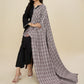 Weavers Villa Women's Classic Check Design Acro Woolen Shawl, 112cm x 225cm