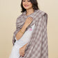 Weavers Villa Women's Classic Check Design Acro Woolen Shawl, 112cm x 225cm