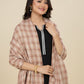Weavers Villa Women's Classic Check Design Acro Woolen Shawl, 112cm x 225cm