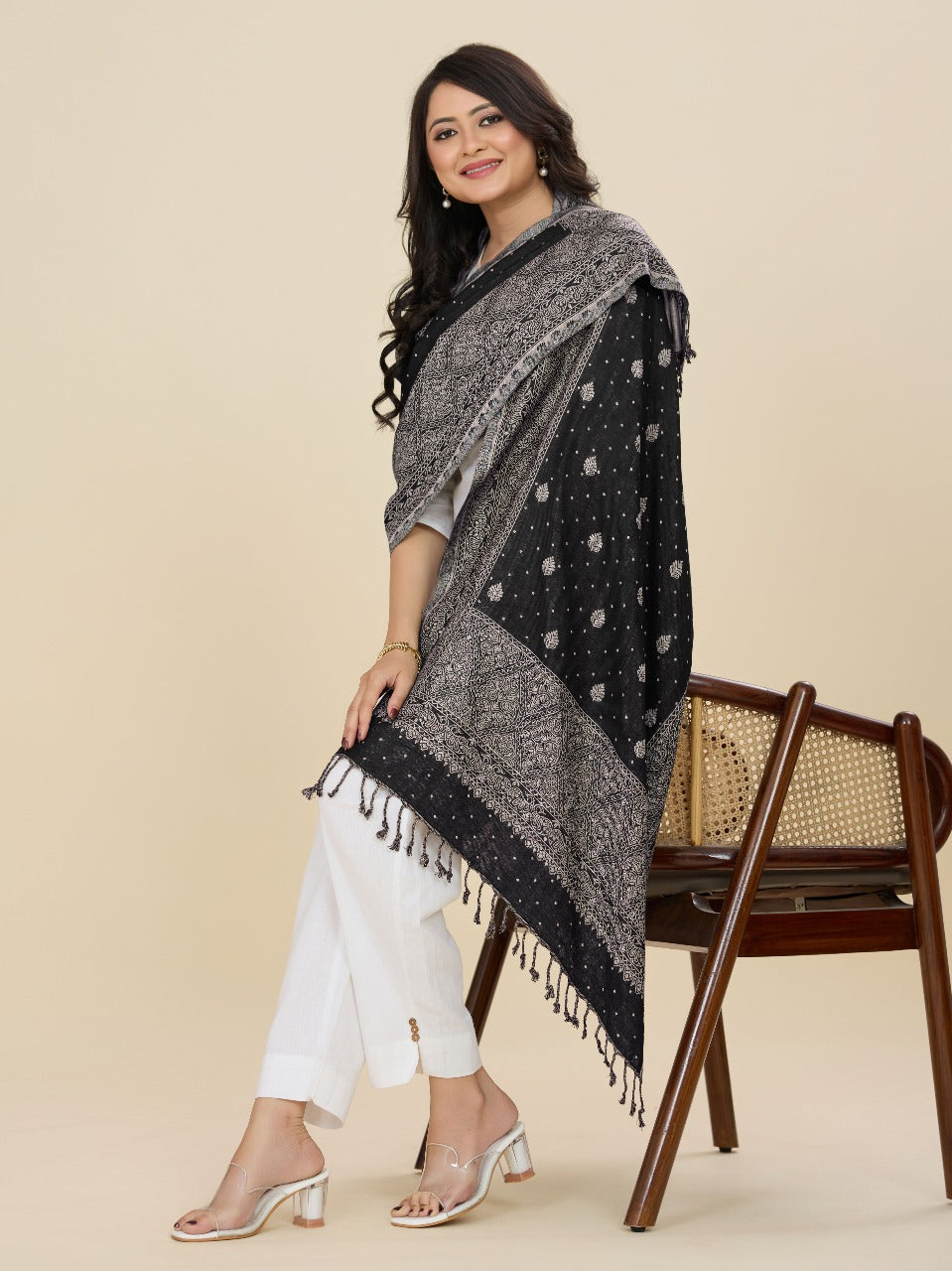 Women's 100% Soft Viscose Woven Women's Scarf, Stoles (28" x 80")