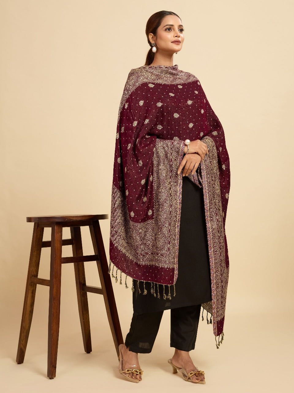 Women's 100% Soft Viscose Woven Women's Scarf, Stoles (28" x 80")