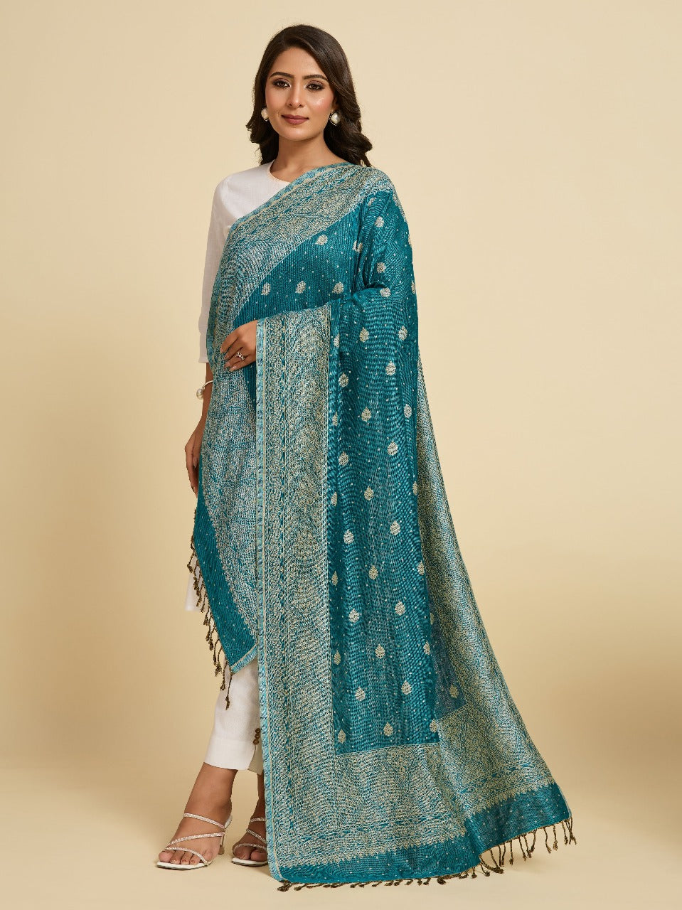 Women's 100% Soft Viscose Woven Women's Scarf, Stoles (28" x 80")