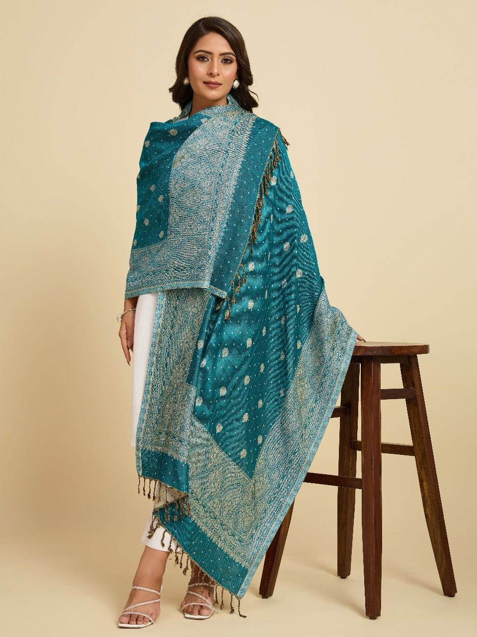 Women's 100% Soft Viscose Woven Women's Scarf, Stoles (28" x 80")