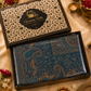 Navy blue pashmina wool shawl with premium gift box by Weavers Villa