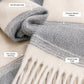 Weavers Villa Premium Geometric Print Men’s Mufflers – Stylish, Warm & Versatile Winter Accessories