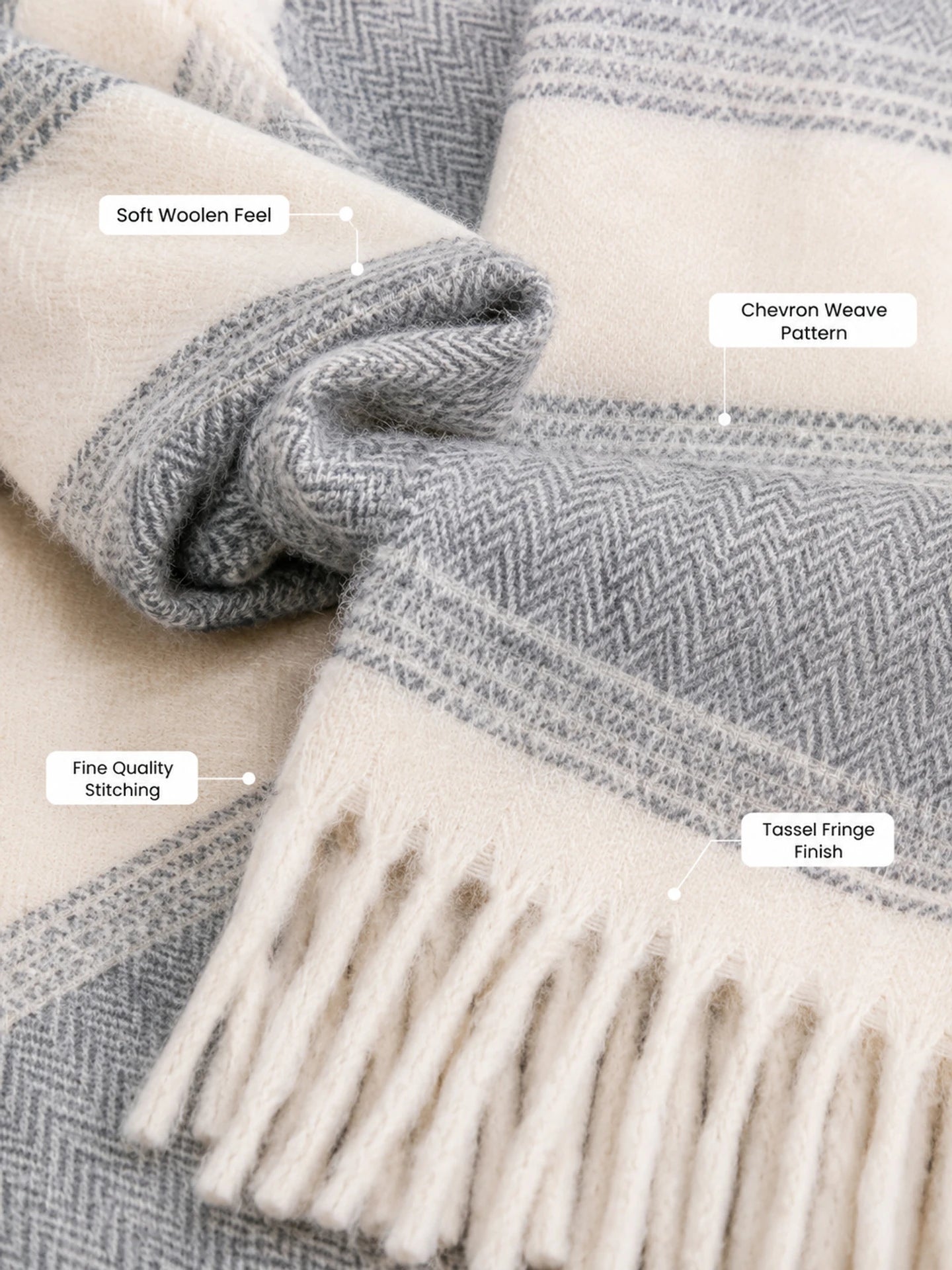 Weavers Villa Premium Geometric Print Men’s Mufflers – Stylish, Warm & Versatile Winter Accessories