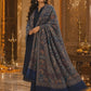 Pashmina Wool Shawl with Gift Box — Navy Blue