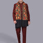 Men's Floral Embroided Cashmilon Shawl