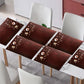 Weavers Villa PVC Printed Table Placemats for Dining Table, Fridge and Kitchen (43 cm X 28 cm) - Set of 6 Pieces