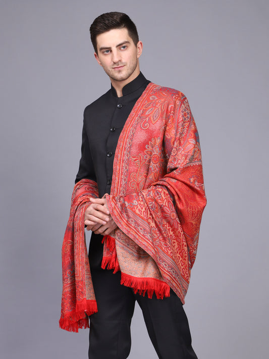 Men's Woven Poly Wool Blend Shawl