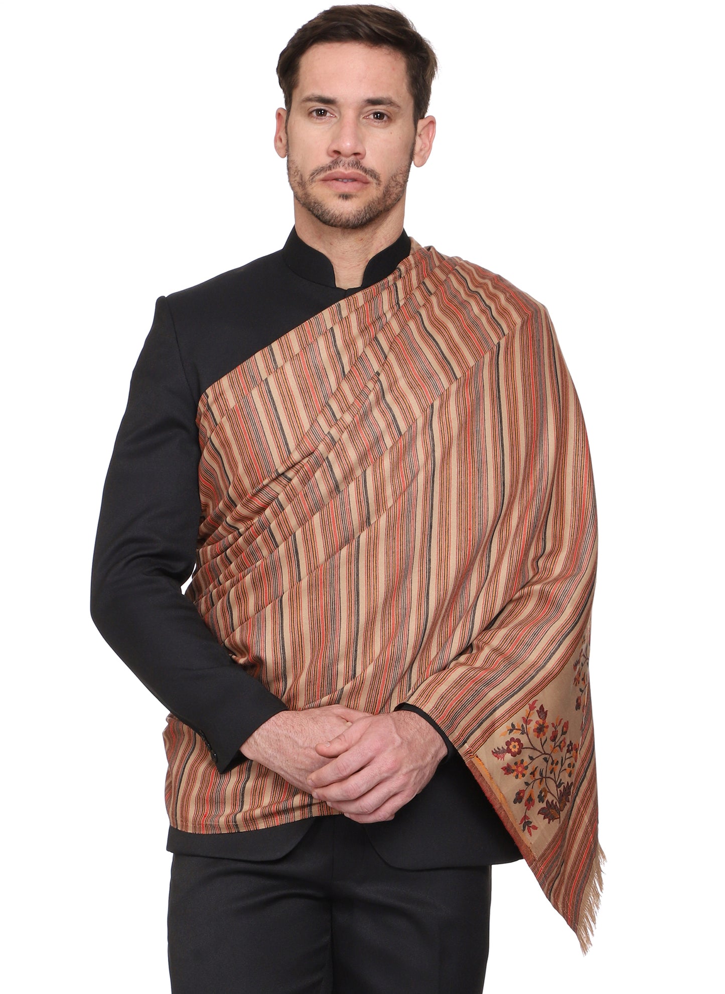 Men's Woven Acro Wool Shawl