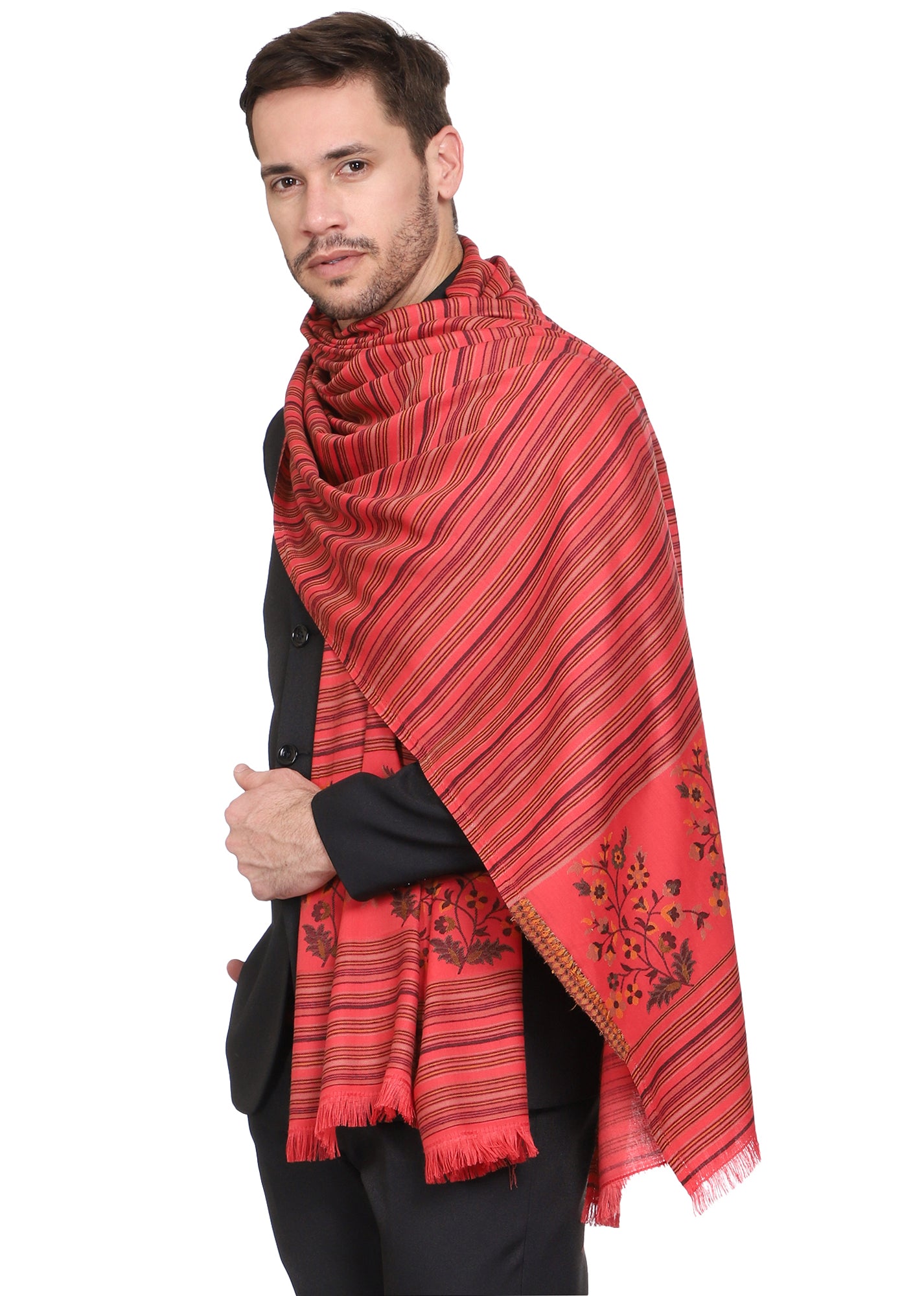 Men's Woven Acro Wool Shawl