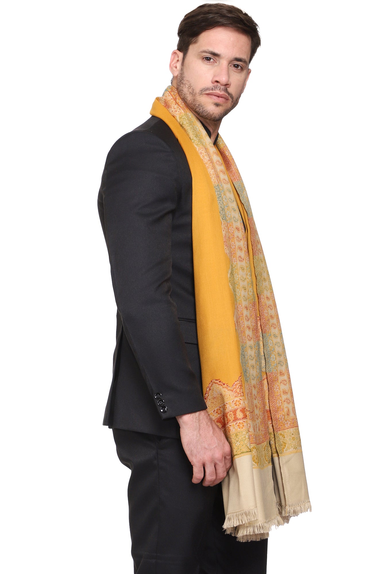 Men's Woven Acro Wool Shawl