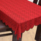 Weavers Villa Floral Cotton Net Rectangular 6 Seater Dining Table Cover (60x90 Inches, Pack of 1)