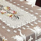 Weavers Villa Cotton flowered Rectangular 6 Seater Table Cover - ( Pack of 1)