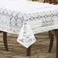 Weavers Villa Floral Cotton Net Rectangular 6 Seater Dining Table Cover (60x90 Inches, Pack of 1)