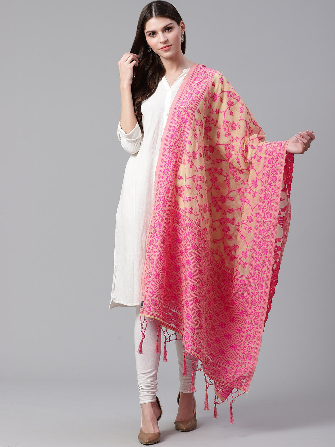 Woven Design Dupatta