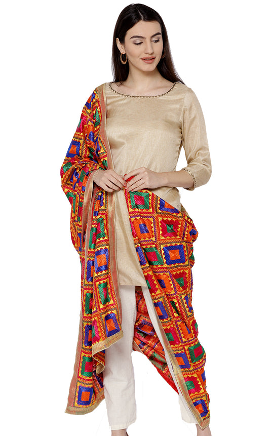 The Heavy Phulkari Dupatta