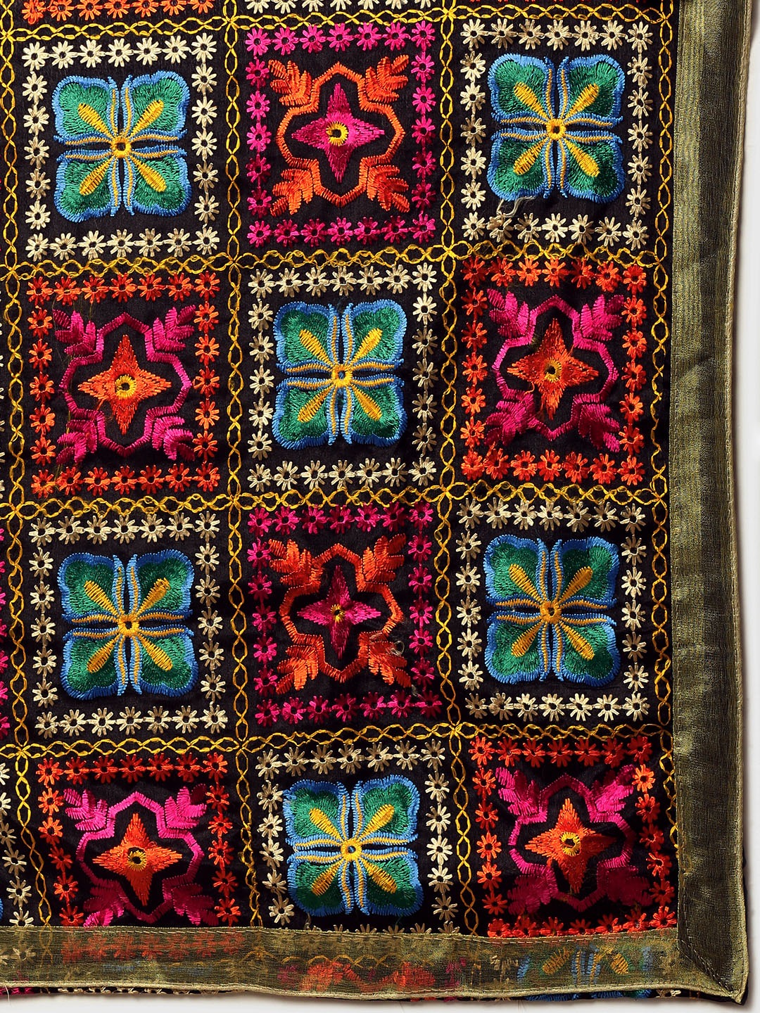 The Heavy Embroidered Phulukari Dupatta