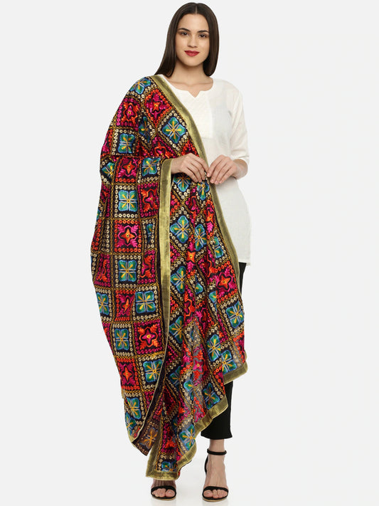 The Heavy Embroidered Phulukari Dupatta