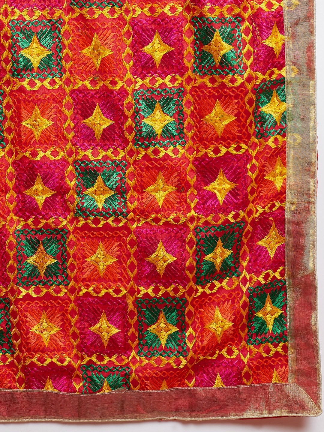 The Heavy Embroidered Phulukari Dupatta