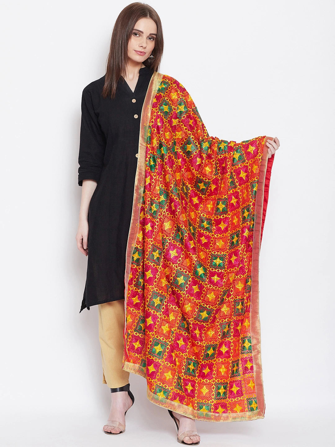 The Heavy Embroidered Phulukari Dupatta