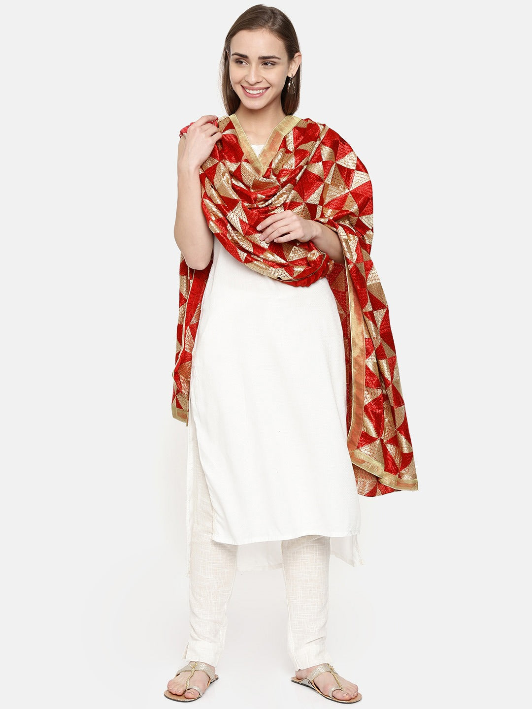 The Heavy Embroidered Phulukari Dupatta