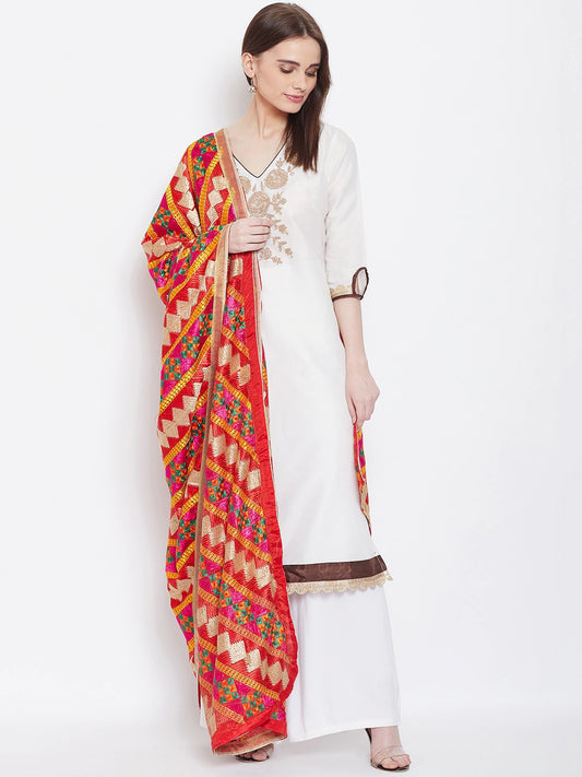 The Heavy Embroidered Phulukari Dupatta