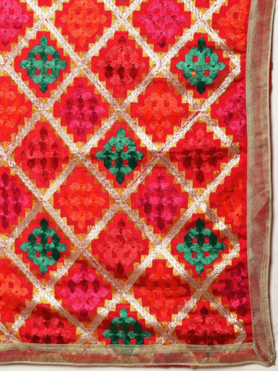 The Heavy Embroidered Phulukari Dupatta