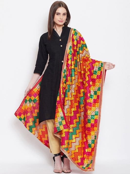 The Heavy Embroidered Phulukari Dupatta