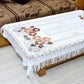 Weavers Villa Cotton Net Frills Center Table Cover 4 Seater (40 X 60 Inches)