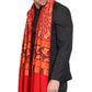 Men's Floral Embroided Cashmilon Shawl