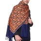 Men's Floral Embroided Cashmilon Shawl