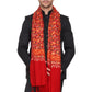 Men's Floral Embroided Cashmilon Shawl