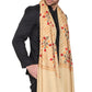 Men's Floral Embroided Cashmilon Shawl