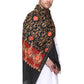 Men's Paisley Embroided Cashmilon Shawl