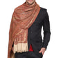 Men's Paisley Design Woven Poly Wool Blend Shawl