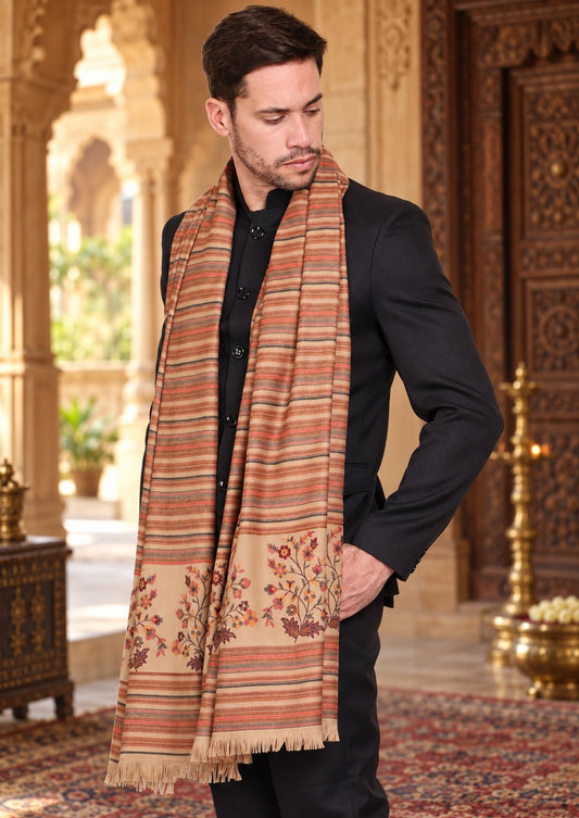 Men's Woven Acro Wool Shawl