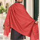 Weavers Villa MS-512-GAJARI men's shawl styled on a premium model in a royal setting, view 3.
