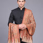 Men's Kalamkari Design Woven Acro Wool Blend Shawl