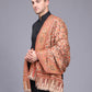 Men's Kalamkari Design Woven Acro Wool Blend Shawl
