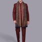 Men's Kalamkari Design Woven Acro Wool Blend Shawl