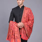 Men's Kalamkari Design Woven Acro Wool Blend Shawl
