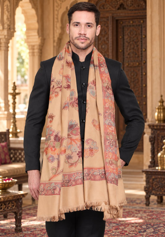 Men's Woven Acro Wool Shawl