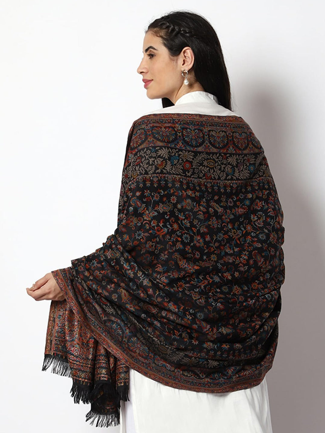 Women Wool Blend Shawl