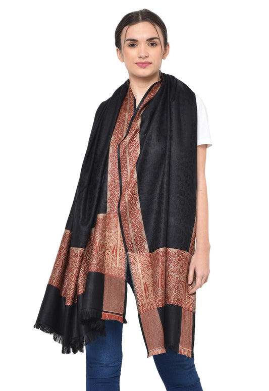 Women's Kashmiri Wool Self Design Shawl