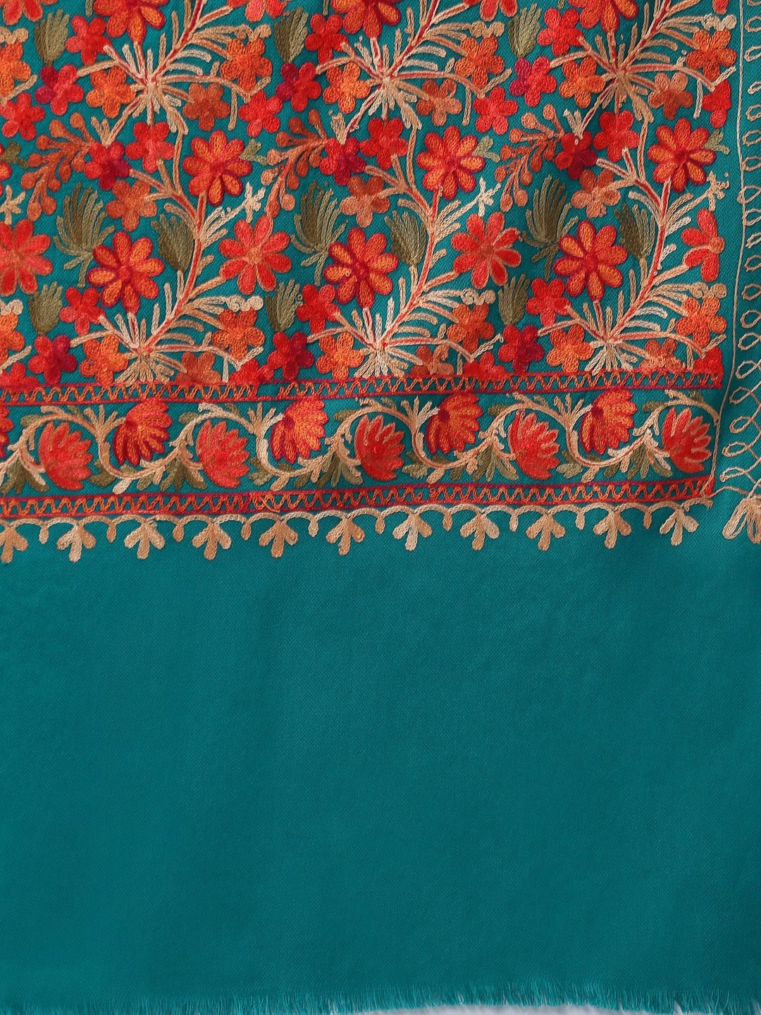 Women Aari Embroidered Shawl